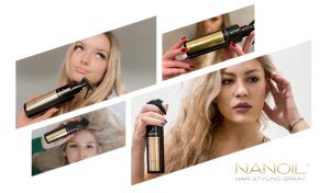 en spray för förbättrad hantering av håret nanoil