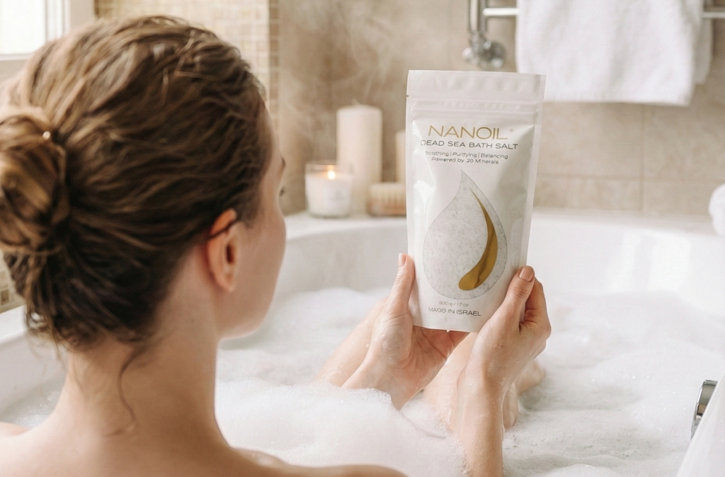 Badsalt från Döda havet nanoil
